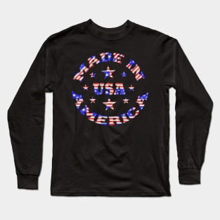 Made In America USA Logo Long Sleeve T-Shirt